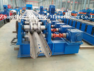 312 W Section / Highway Guardrail Forming Machine 3.2mm Thickness Gearbox Control